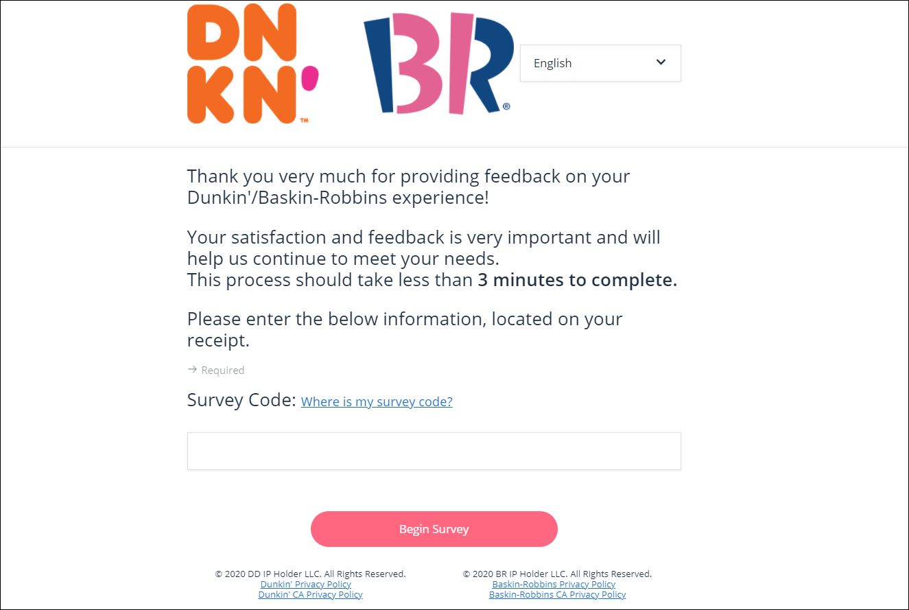 Dunkin Baskin Survey