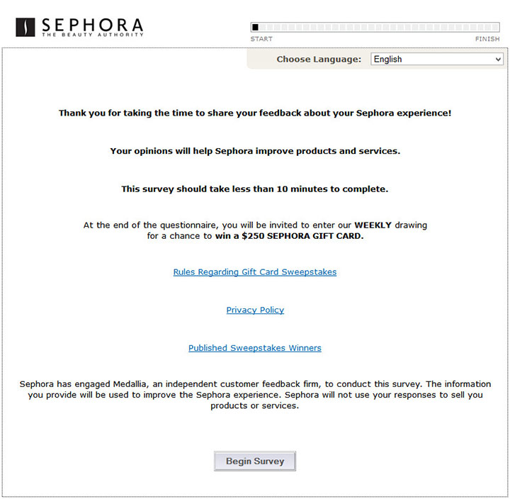 Sephora Customer Satisfaction Survey